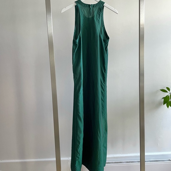 Aspesi Italy Green Rayon Sleeveless Maxi Dress - Picture 5 of 7